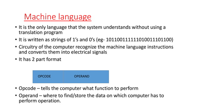 Computer-charecteristics,types of languages,translators