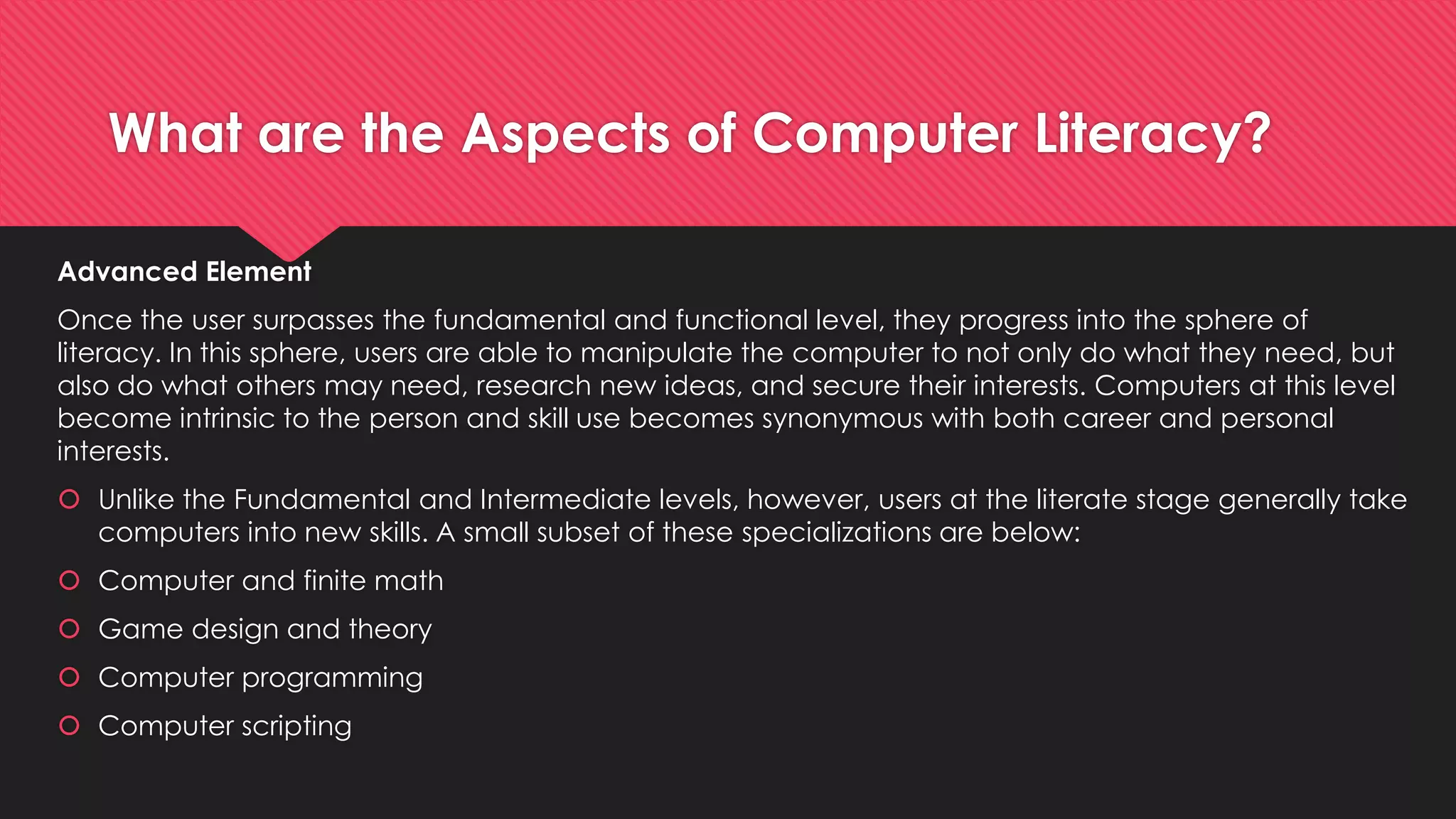 Computer literacy | PPTX