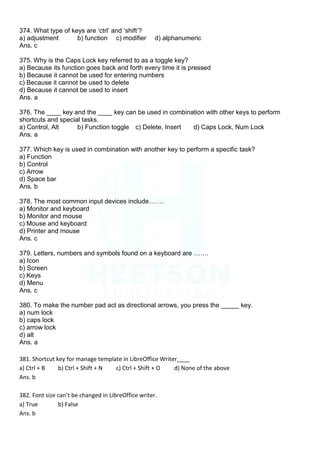 Computer MCQ Question Bank in English for all Competitive Exams ...