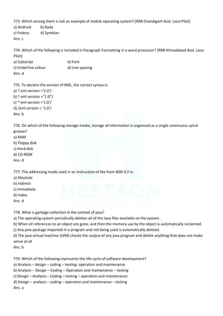 Computer MCQ Question Bank in English for all Competitive Exams ...