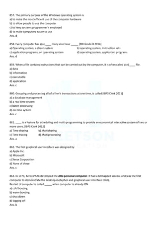Computer MCQ Question Bank in English for all Competitive Exams ...