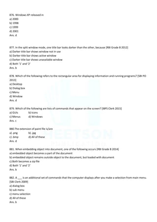 Computer MCQ Question Bank in English for all Competitive Exams ...