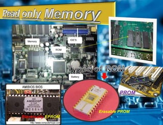 PROM


                     Erasable PROM
Electrically EPROM
 