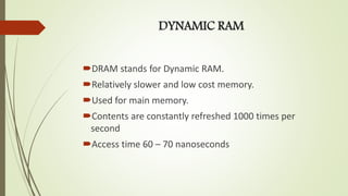 Computer Memory | PPTX