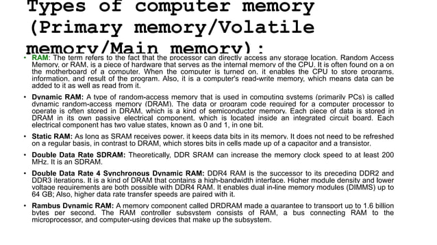 Computer memory and types of memory.pptx