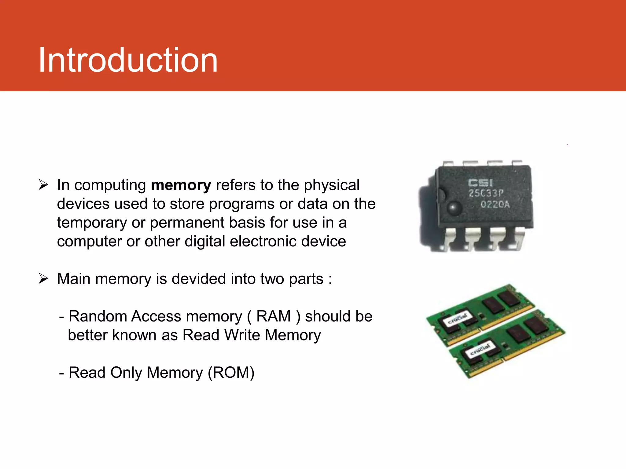 Computer memory | PPTX
