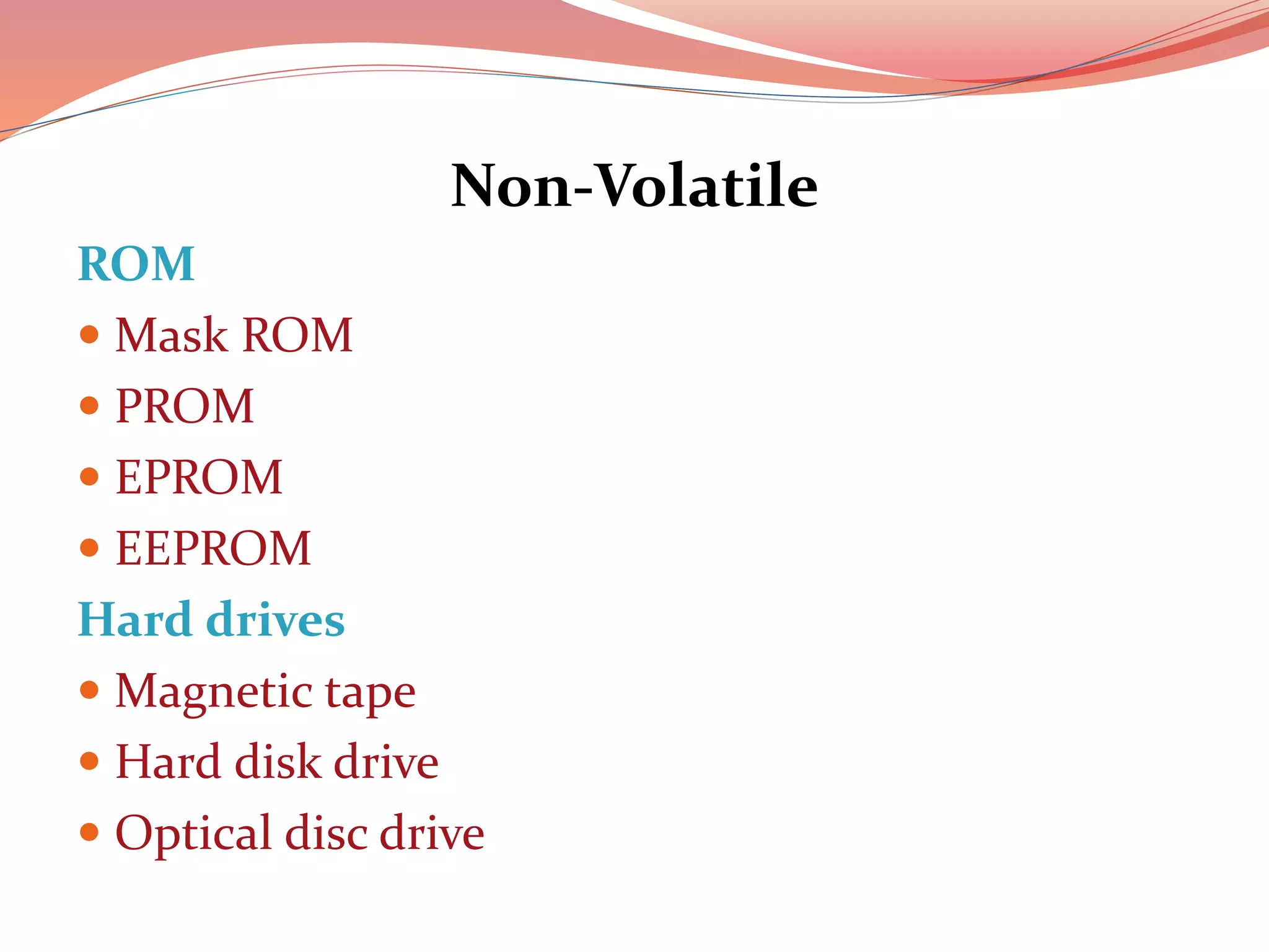 Computer memory presentation | PPTX