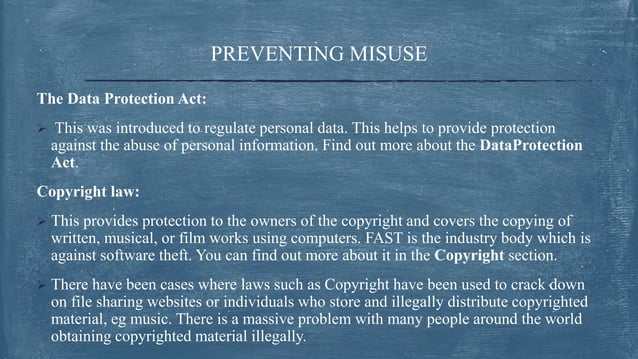 Computer misuse and criminal law | PPTX