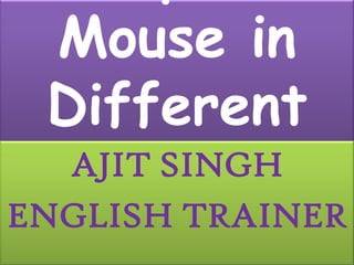 Computer Mouse in Different Shapes AJIT SINGH ENGLISH TRAINER 