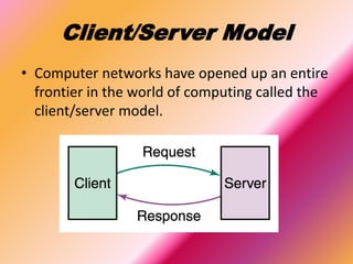Client On A Computer Network Computer network | PPTX