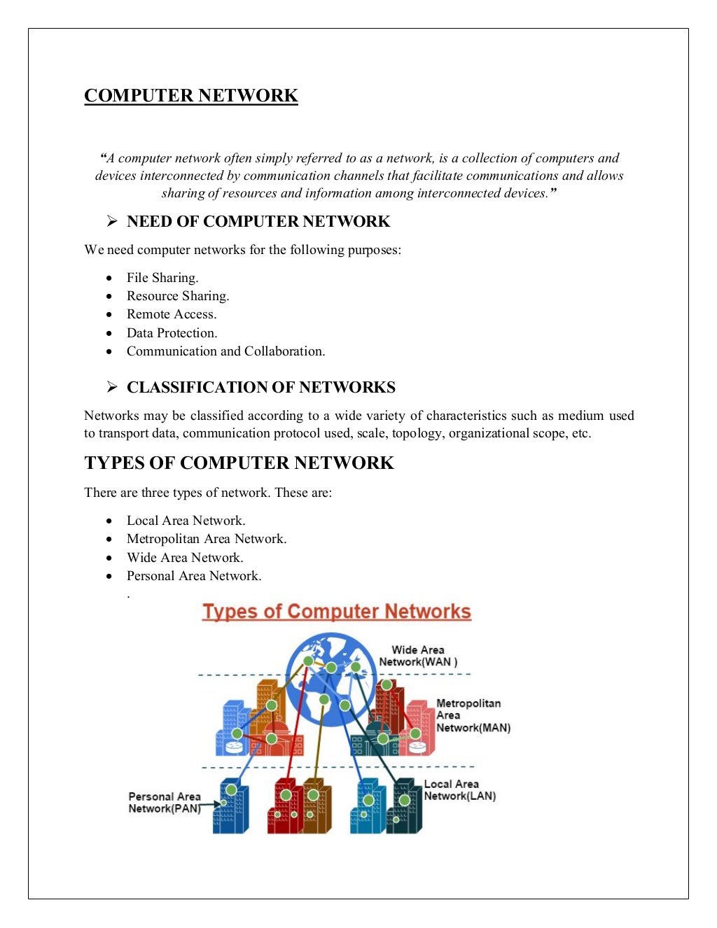 Computer Network & Types