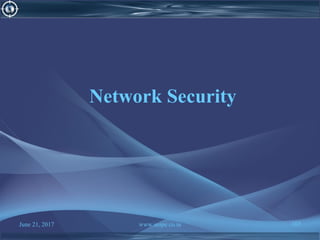 June 21, 2017 www.snipe.co.in 103
Network Security
 