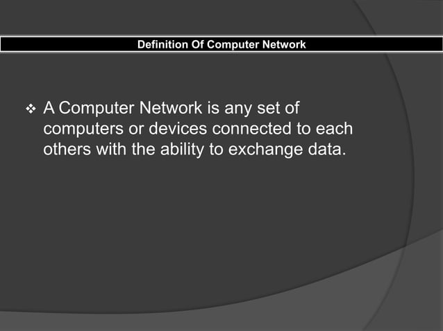 Computer network | PPT