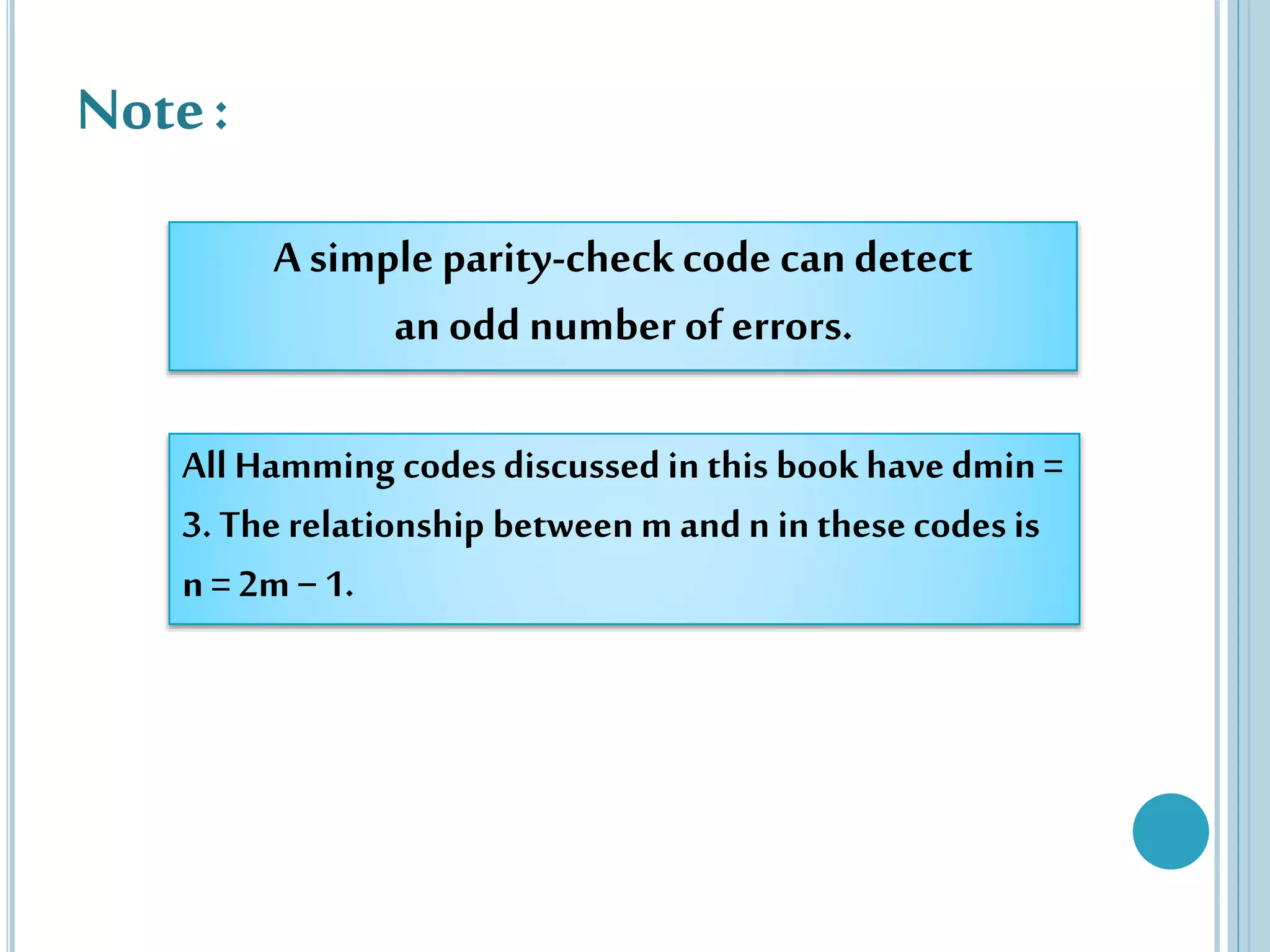 Linear Block Codes | PPT