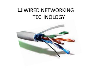WIRED NETWORKING
TECHNOLOGY
 