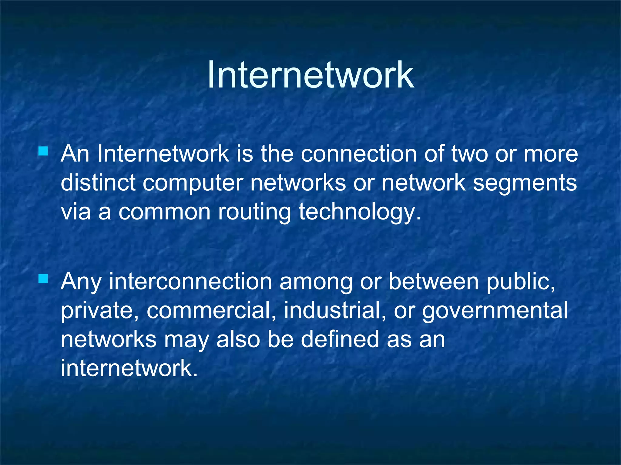 Computer network basic concepts | PPT