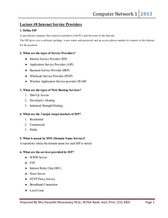 Computer Network PDF Course Material 2013