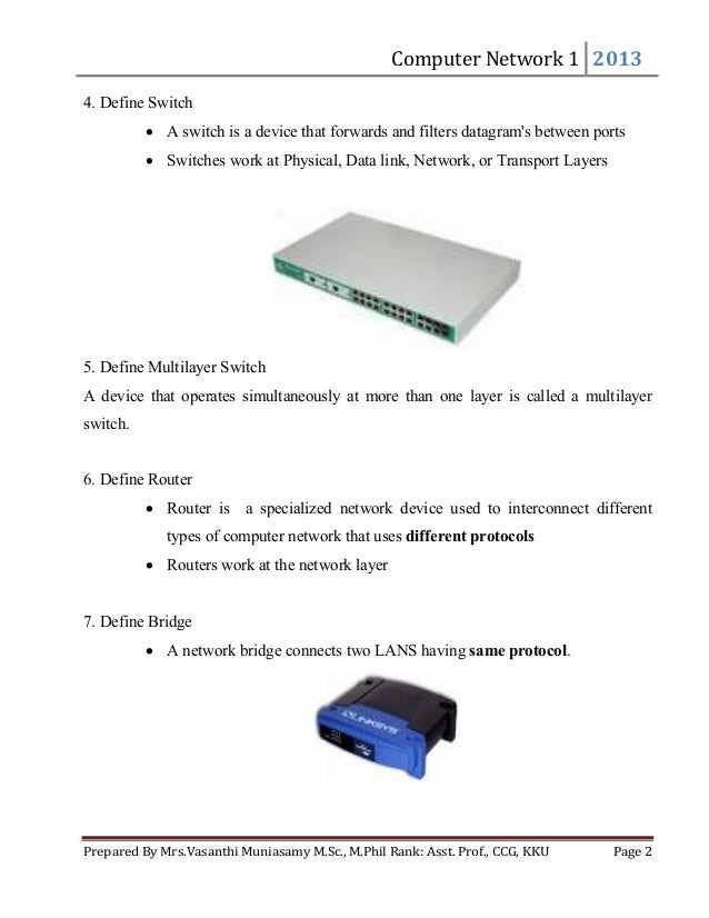 Computer Network PDF Course Material 2013