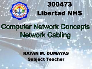 RAYAN M. DUMAYAS
Subject Teacher
300473
Libertad NHS
 