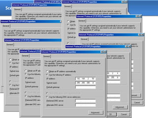 Scenario for subnetting
LAN
HUB
 