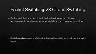 Computer networking circuit switching vs packet switching | PDF