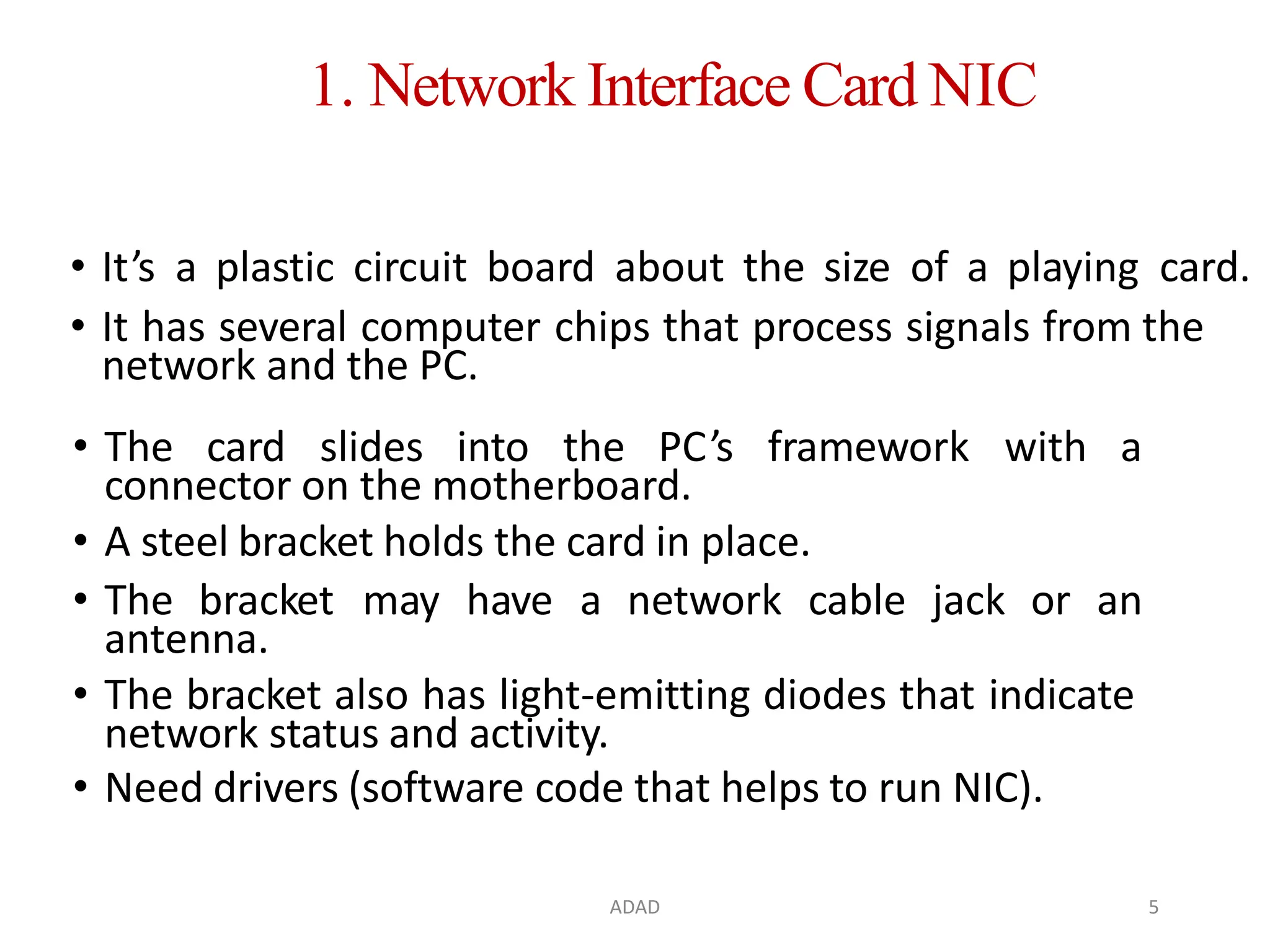 Computer Networks Basics of Network Devices | PPTX
