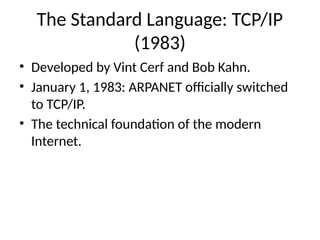 Computer Networking History. How computer network engineering field has ...