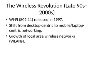 Computer Networking History. How computer network engineering field has ...