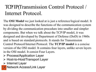COMPUTER NETWORK_OSI & TCP/IP | PPTX