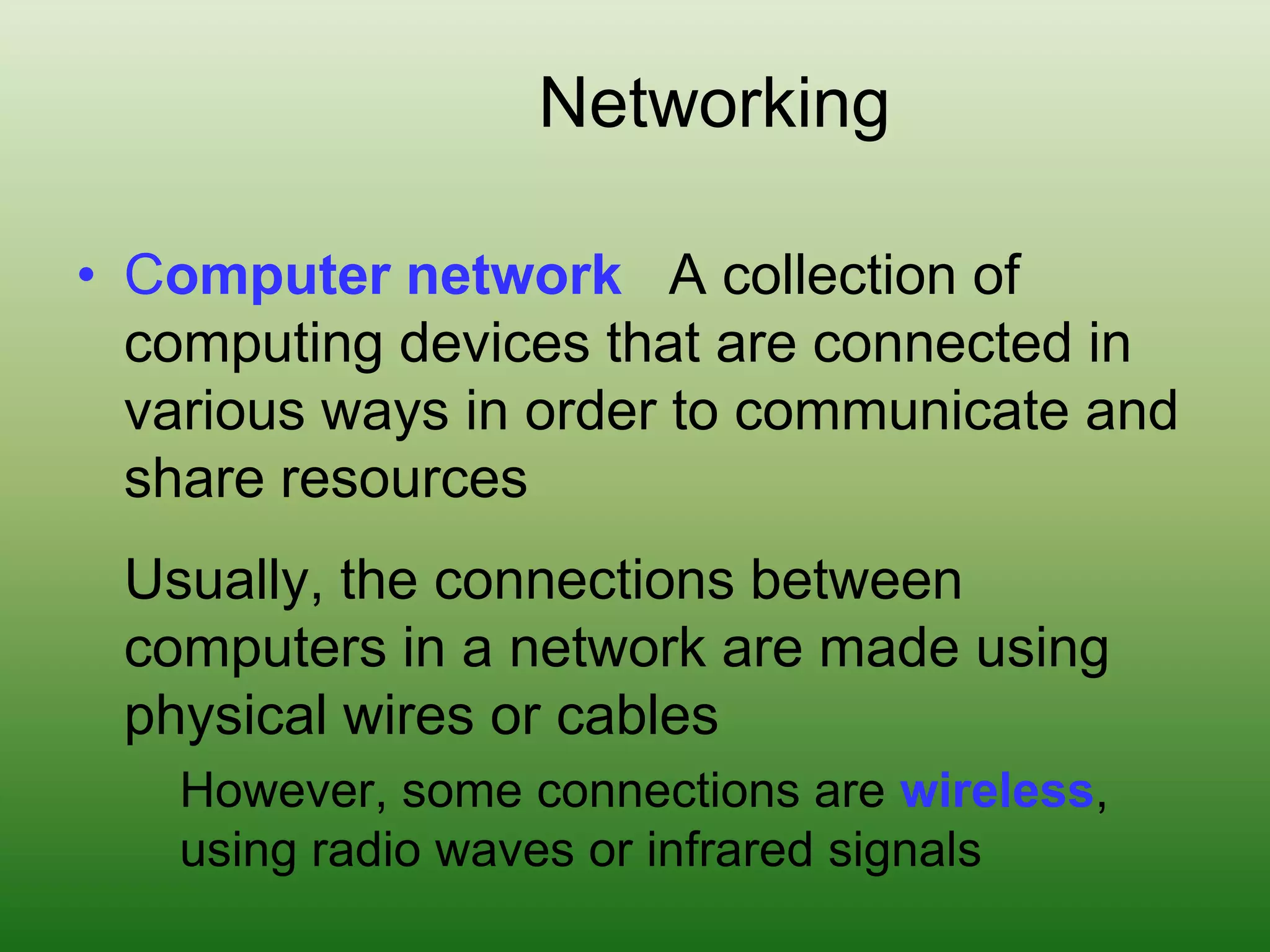 Computer networks | PPT