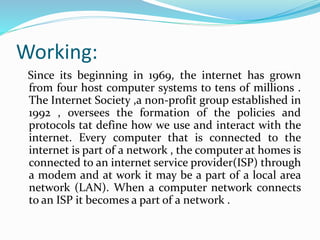 The IP (Internet Protocol) part s responsible for
handling the address of the destination computer so
that the packet is s...