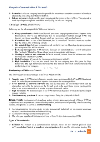 Computer Networks Notes by -Dr. K. Adisesha | PDF