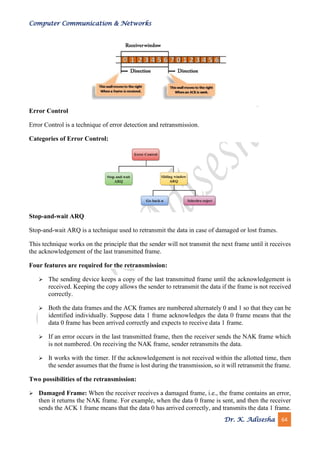 Computer Networks Notes by -Dr. K. Adisesha | PDF