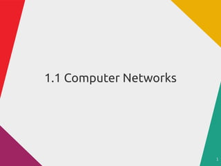 1
1.1 Computer Networks
 