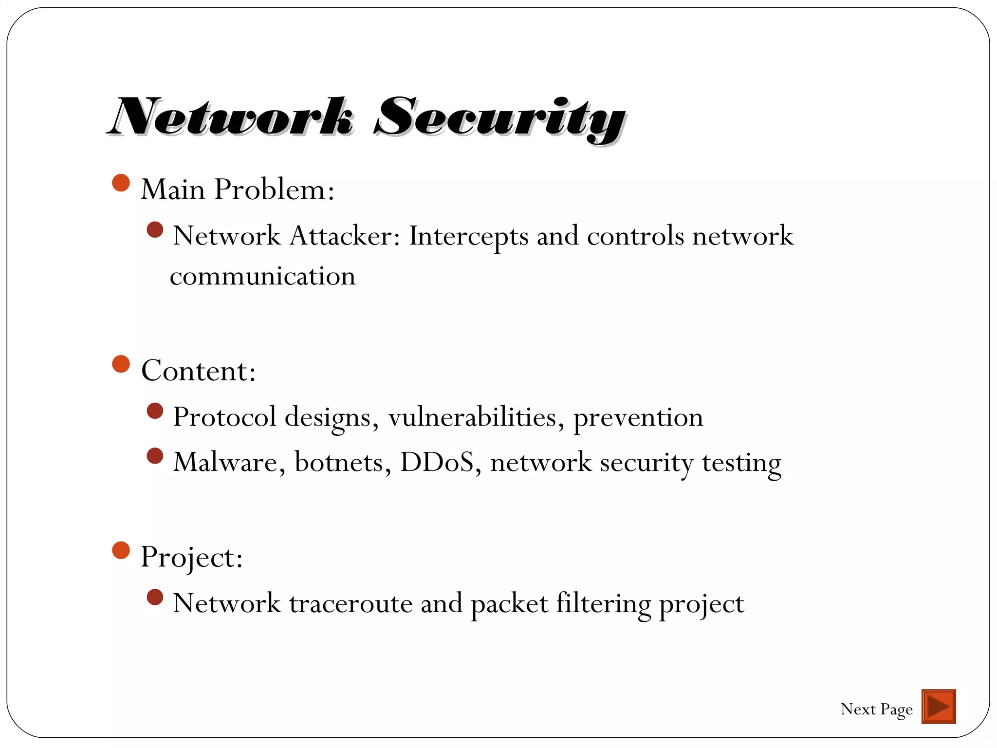 Network security presentation | PPT