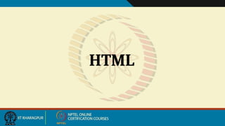 HTML
 