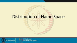 Distribution of Name Space
 