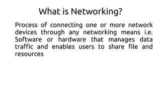 Computer networks : intro to networking, pros and cons, uses, network ...
