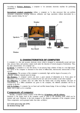 Discriptive Computer Computer notes | DOCX