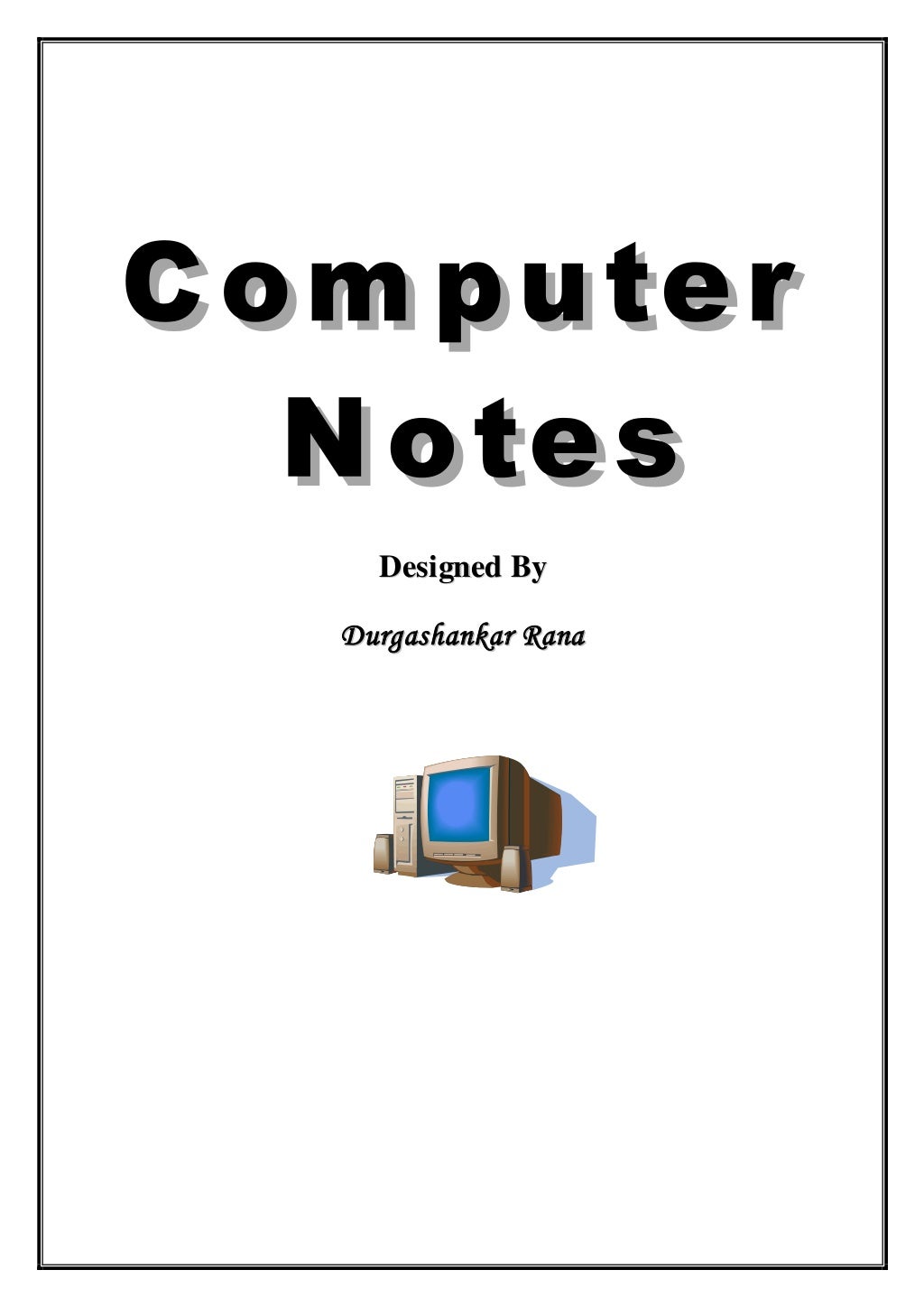 Computer notes