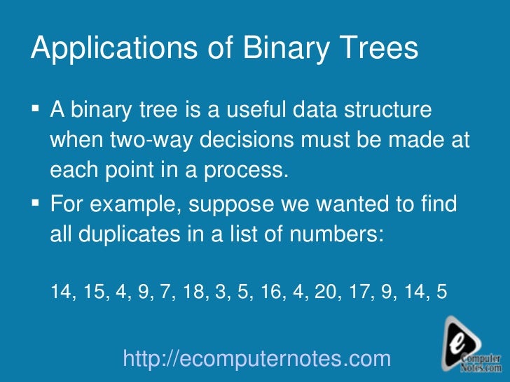 Computer notes - Operations on Binary Tree