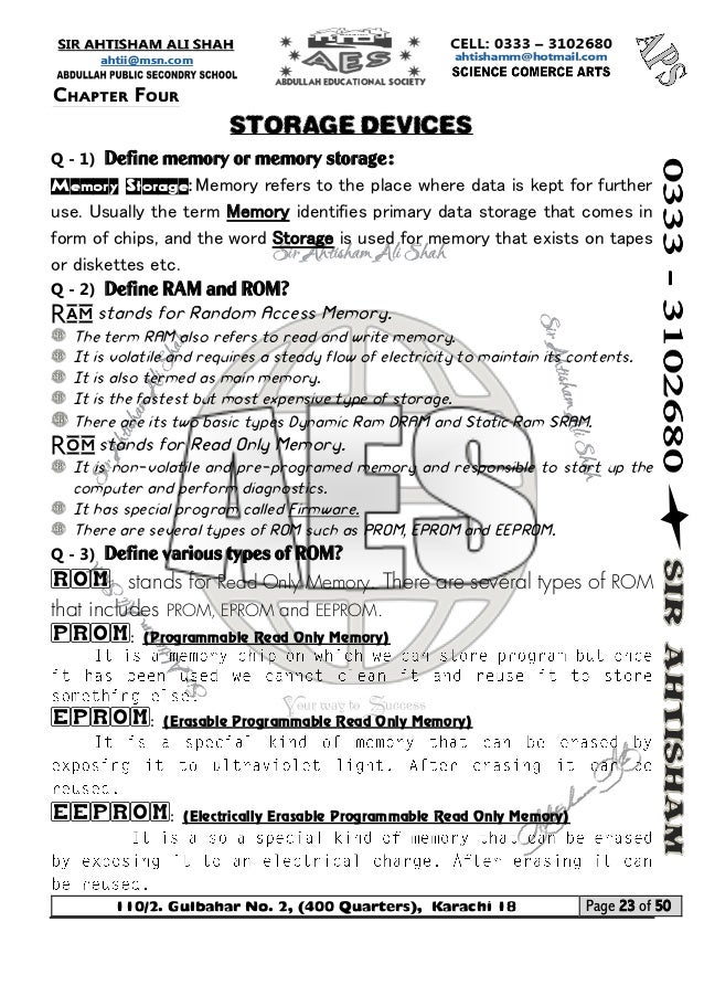 Computer notes