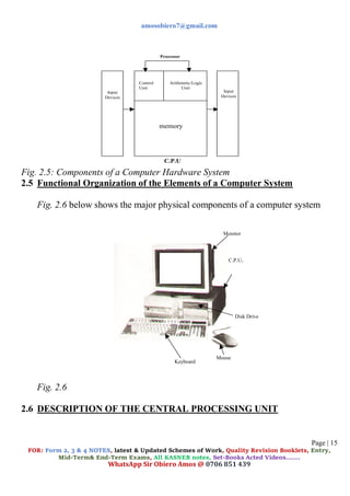 computer studies complete notes form 1. pdf | PDF