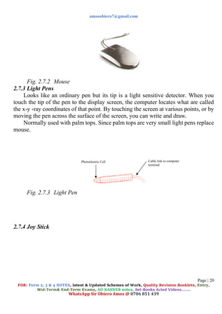 computer studies complete notes form 1. pdf | PDF