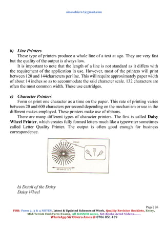 computer studies complete notes form 1. pdf | PDF
