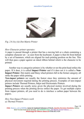 computer studies complete notes form 1. pdf | PDF