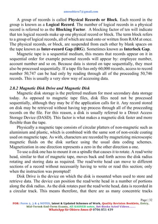 computer studies complete notes form 1. pdf | PDF
