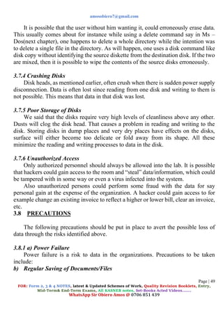 computer studies complete notes form 1. pdf | PDF