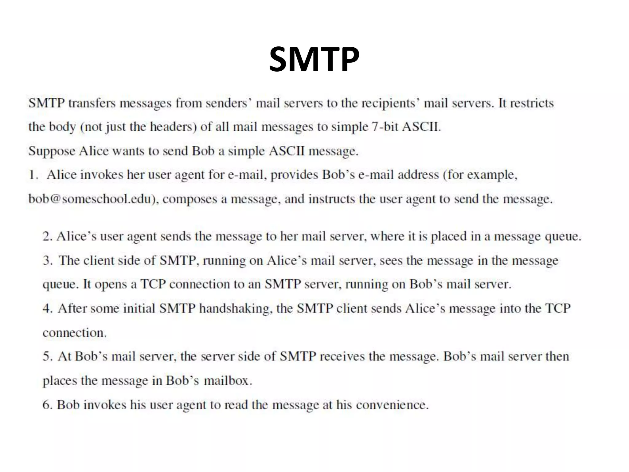 SMTP
 