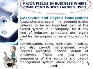Computer on Business | PPTX